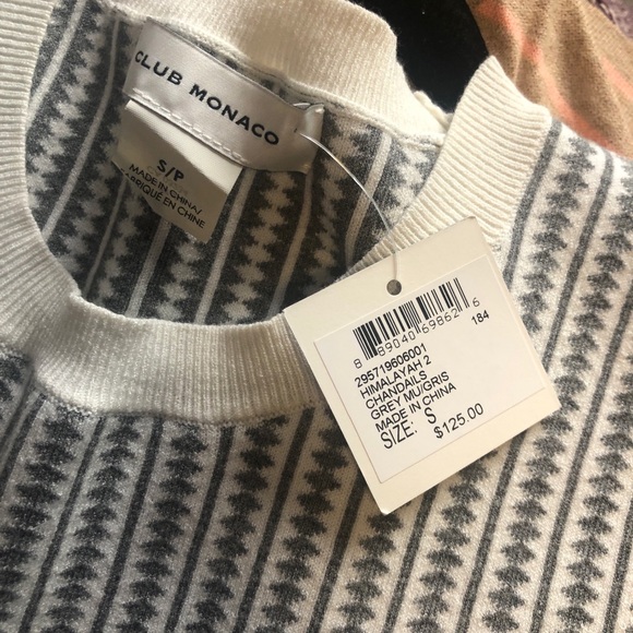 NWT Club Monaco Himalayan Cropped Sweater - Picture 5 of 7